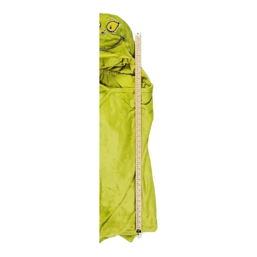 Dr. Seuss The Grinch Hooded Wrap Blanket Youth One Size Green Halloween Costume